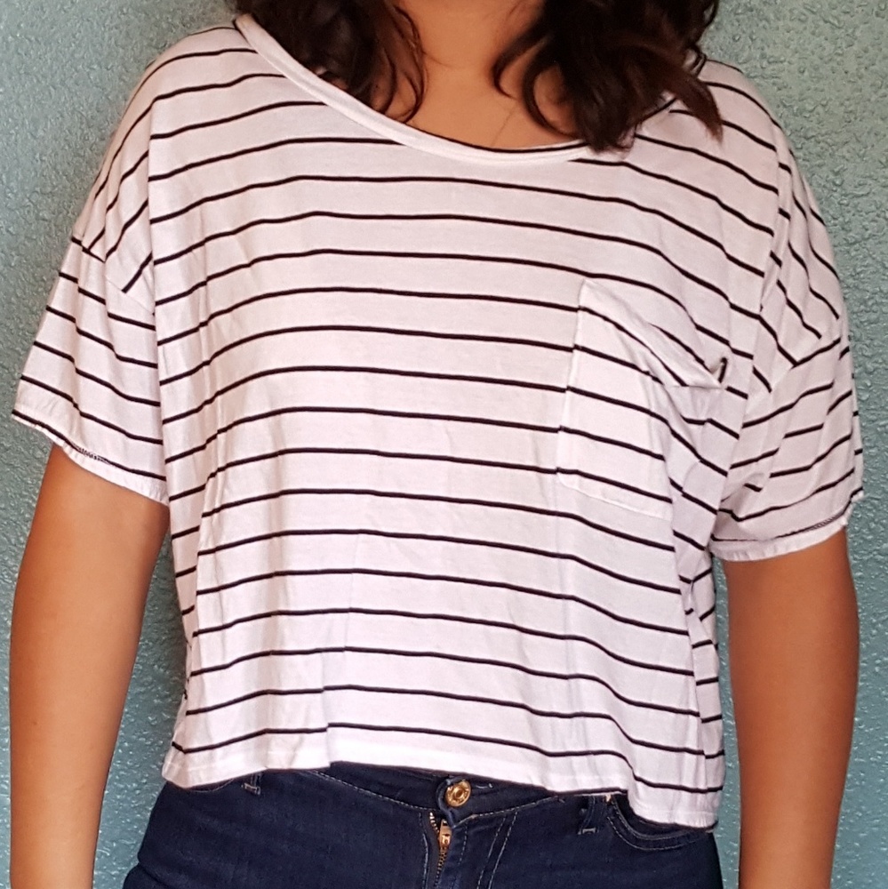 Stripped Crop Top